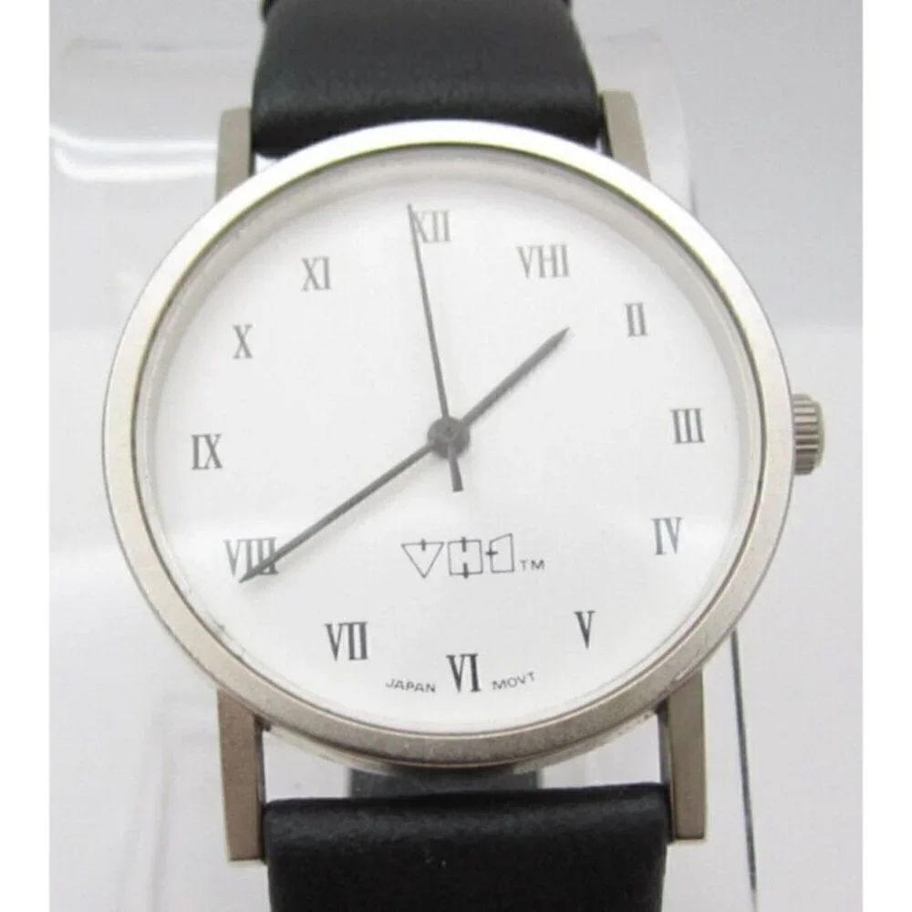 Women VH1 TV Quartz WR Analog 34mm Dial Causal Round Watch (G290)